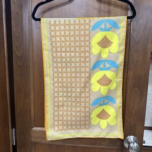 Vintage Flower Power Oblong Scarf